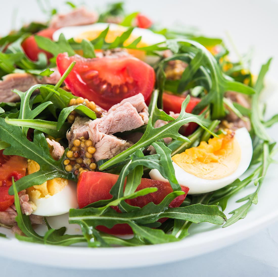 Rucola Salat mit Thunfisch